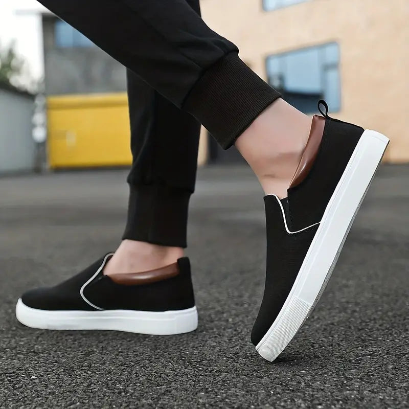 Slipper vulcanised flat shoes