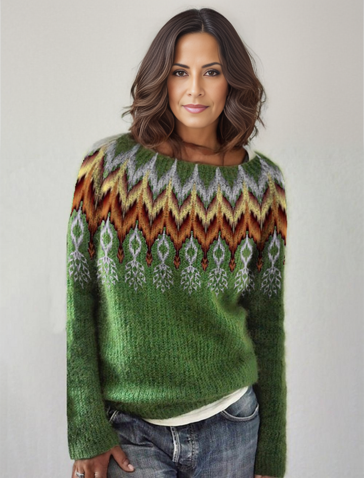 Argyle chevron jumper