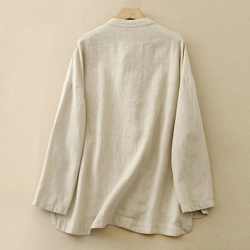 Women's - Linen Shirt - Lightweight & Breathable - Casual Summer Style