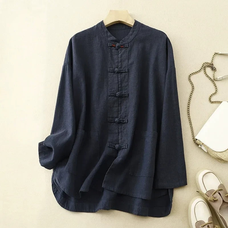 Women's - Linen Shirt - Lightweight & Breathable - Casual Summer Style