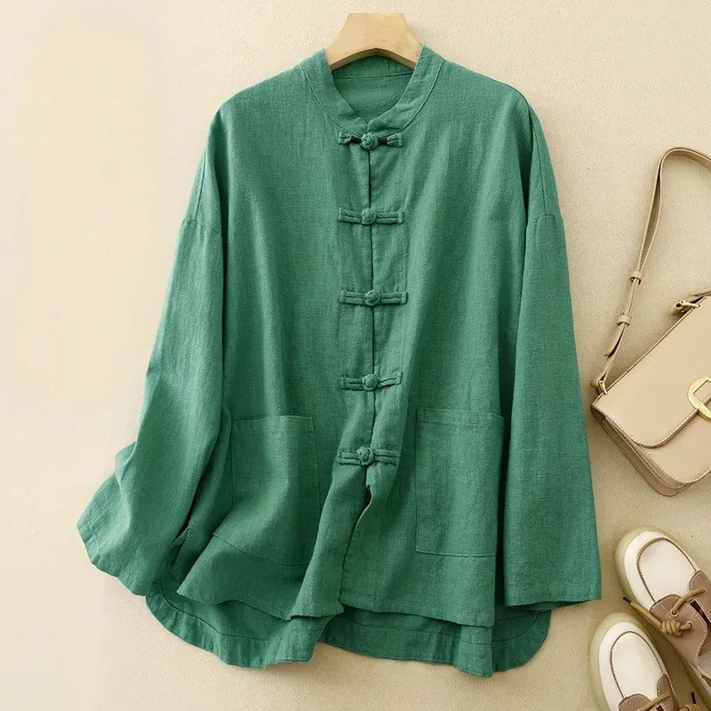 Women's - Linen Shirt - Lightweight & Breathable - Casual Summer Style