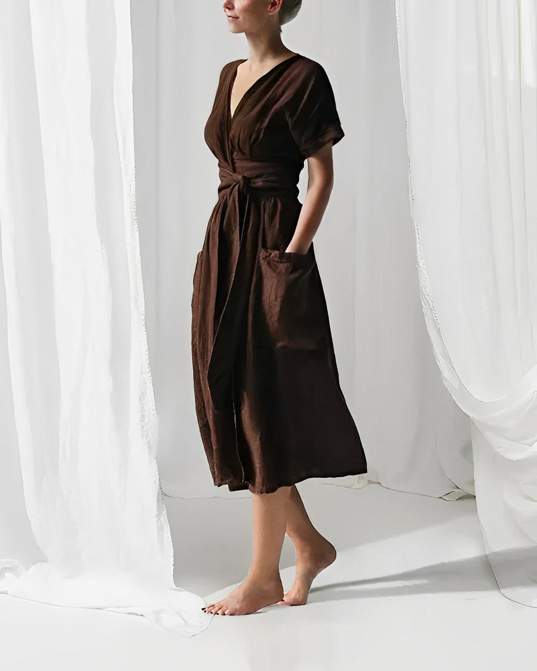 Elegant linen dress