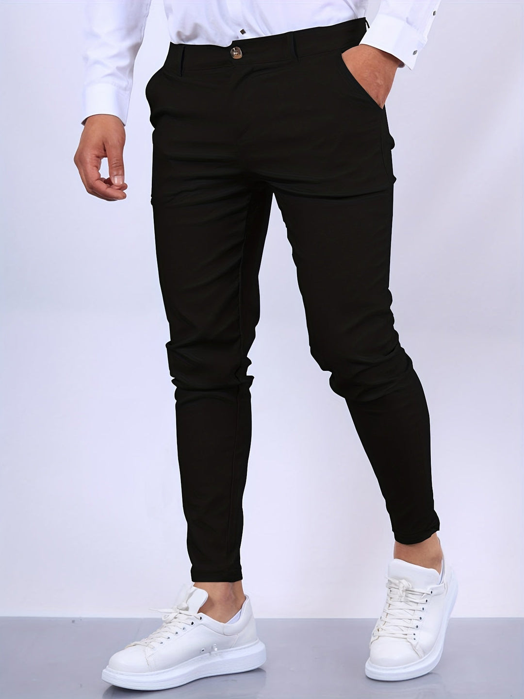 Fitted trousers for men