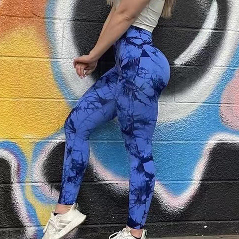 Comfortable Tie Dye Leggings Women Fitness Yoga Pants