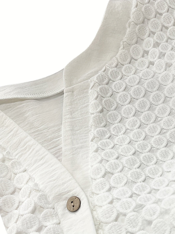 Women's - Linen Shirt - Airy & Comfortable Summer Shirt with Button Placket - Perfect for Warm Weather