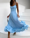 Women's - Elegant Midi Dress - Chic Style - Comfortable Fabric - Perfect for Any Occasion