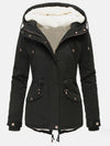 Winter coat with soft hood