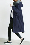 Trench coat with hood