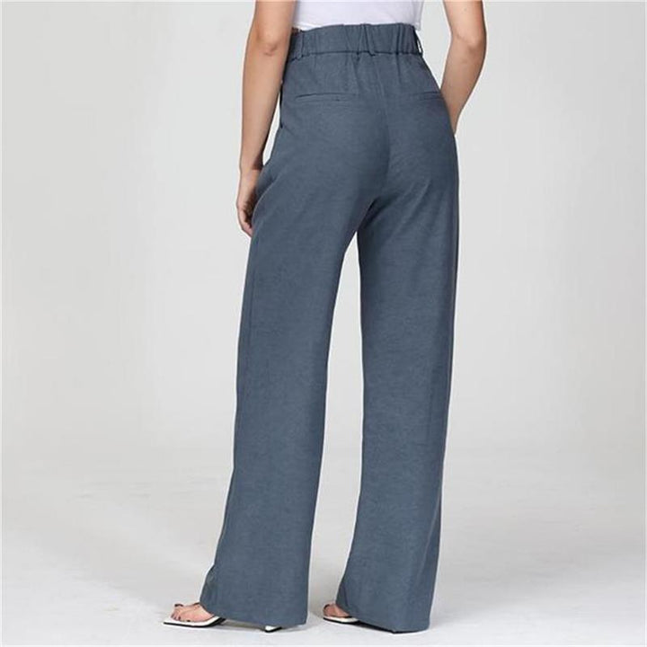 Palazzo trousers with a high waist and wide leg