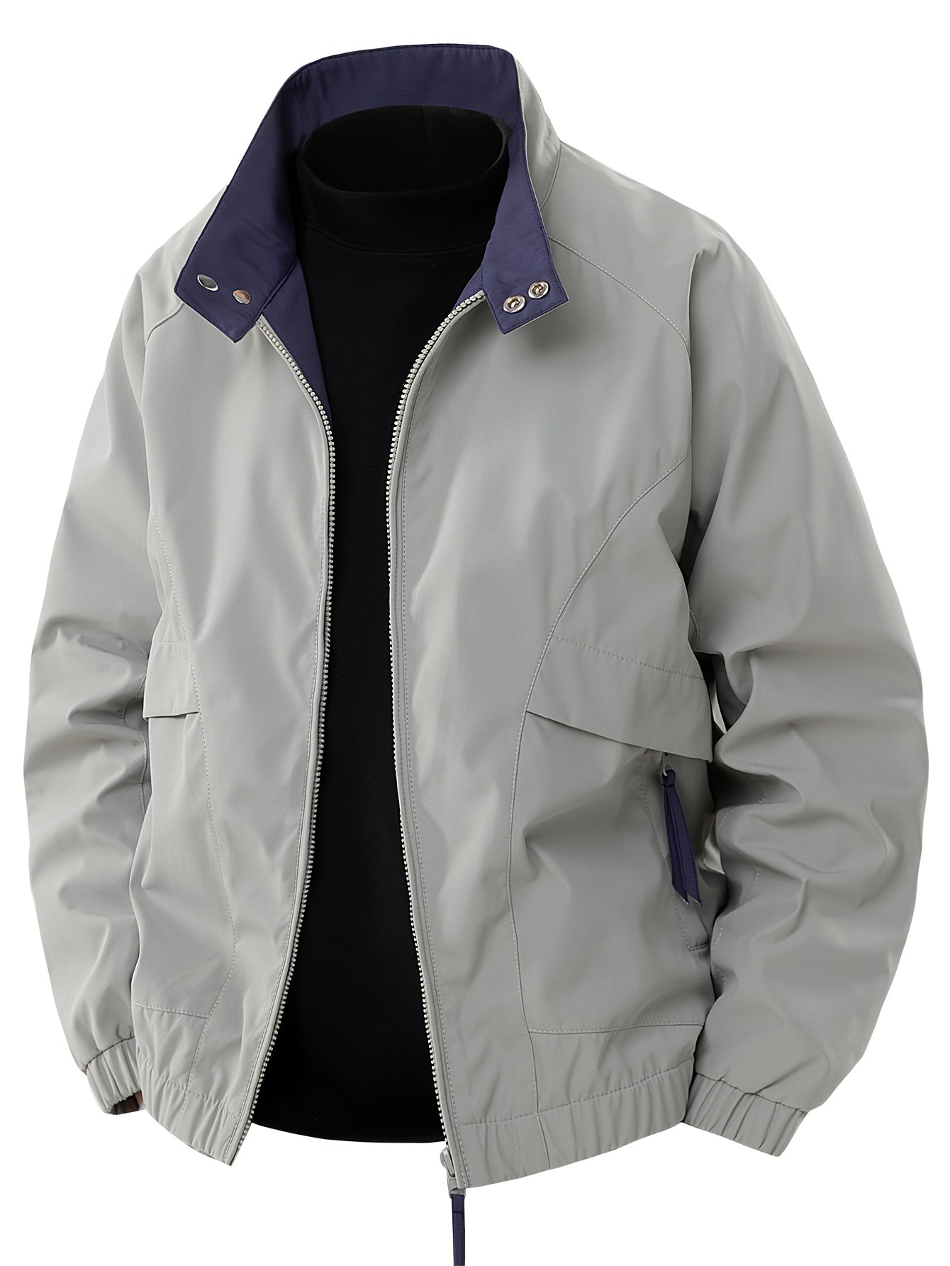 Men's - Casual Windbreaker Jacket - Lightweight, Versatile, Perfect for Outdoor Adventures