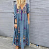 Women's - Lightweight Vintage Style Dress - Breathable Fabric - Perfect for Summer Outings and Casual Events