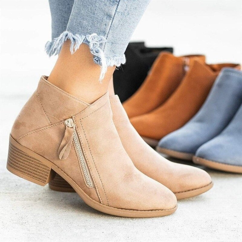 Women's - Stylish Boots - Durable materials - Comfortable Fashion Footwear - Trendy Design for All-Day Wear