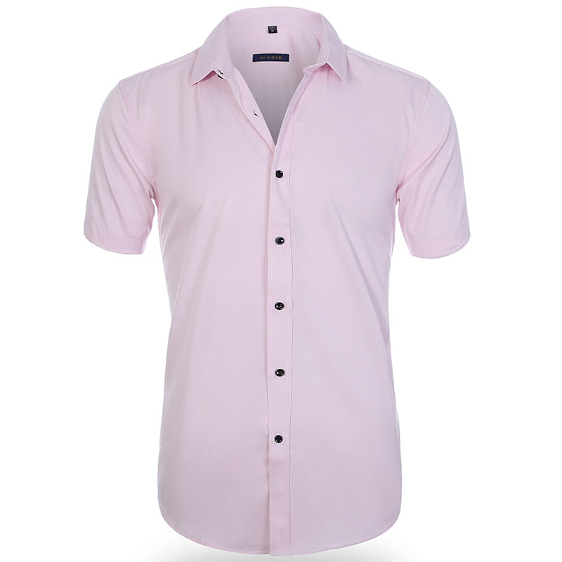 Breathable Elastic Anti-wrinkle Short Sleeve Shirt