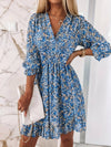 Bohemian Dress With Voluminous Puff Sleeves