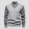 Men's Cosy Knit Jumper - Soft Fabric - Stylish Casual Wear - Perfect for Layering in Any Season