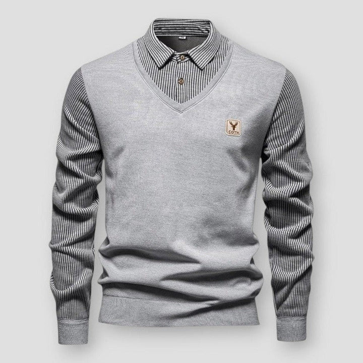 Men's Cosy Knit Jumper - Soft Fabric - Stylish Casual Wear - Perfect for Layering in Any Season