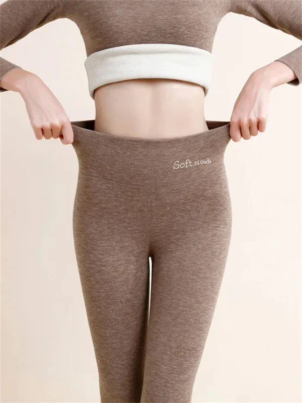 Lined slimming leggings