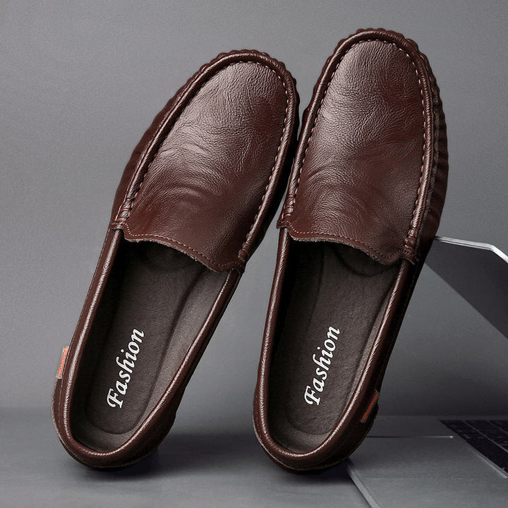 Leather loafers in British style Loafers