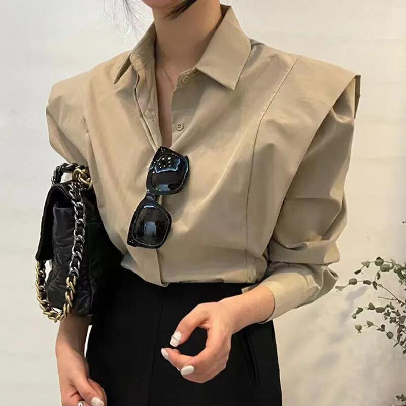 Long-sleeved casual shirt for women