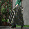 Stylish skirt with high waist and elasticated A-line