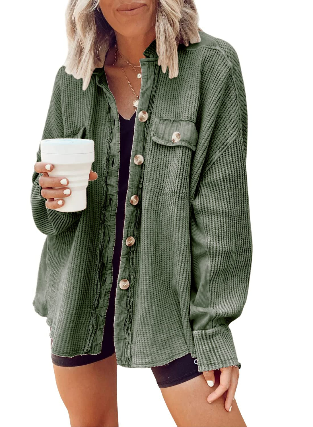 Margot™ shirt jacket with button placket