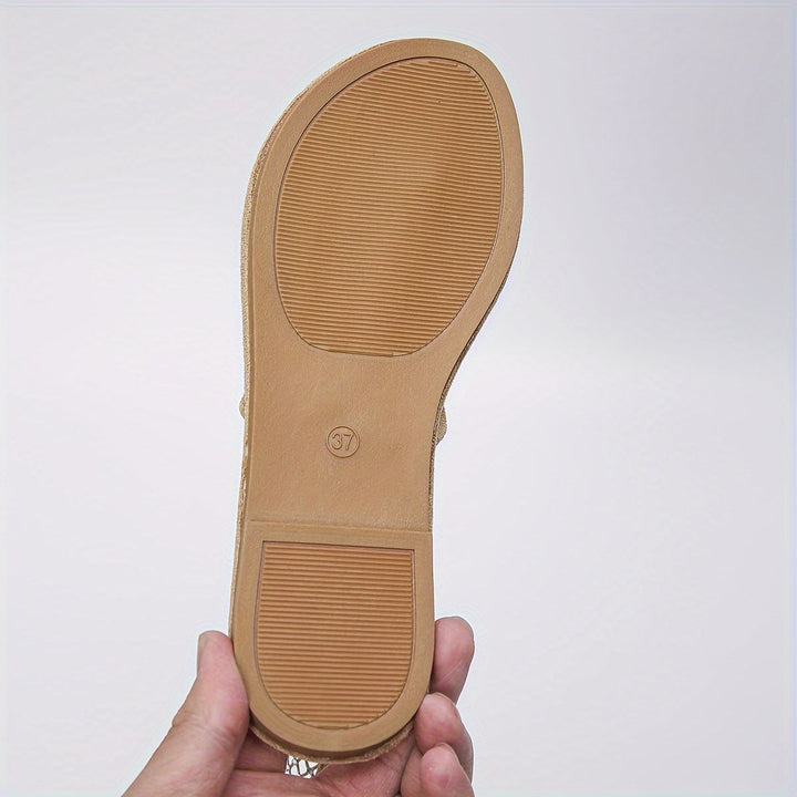 Women's - Rhinestone Sandals - Comfortable Toe Separators, Lightweight & Breathable for All-Day Style