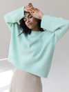 Crew neck jumper for women