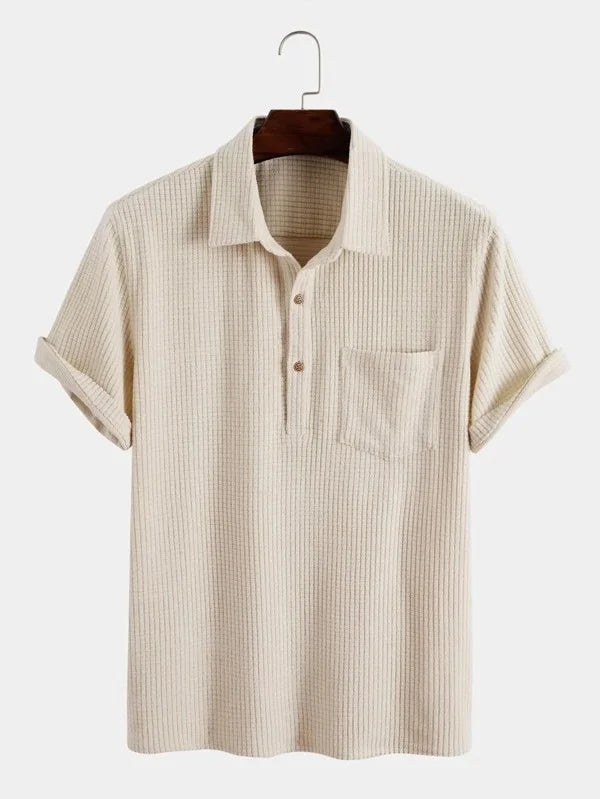 Men's cotton knit shirt