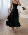 Women's - Elegant Midi Dress - Chic Style - Comfortable Fabric - Perfect for Any Occasion
