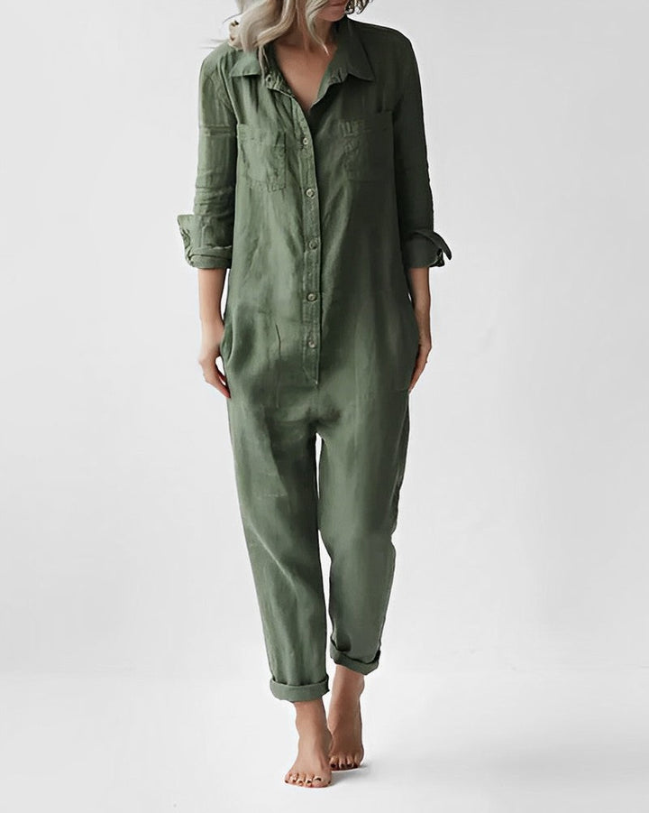 Stylish green jumpsuit