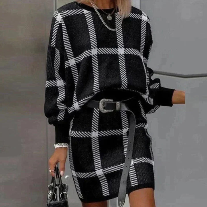 Elegant business suit pullover dress