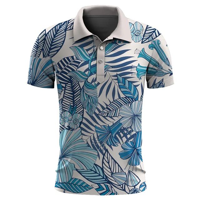 Men’s - Polo Shirt - Tropical Summer Style