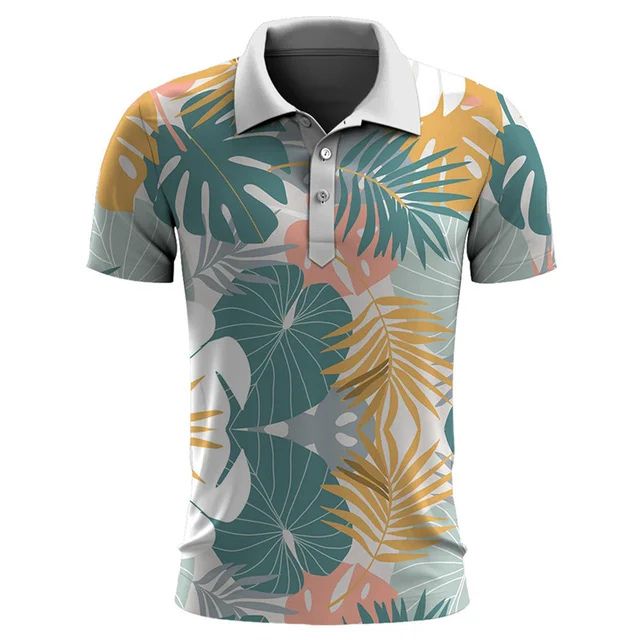 Men’s - Polo Shirt - Tropical Summer Style