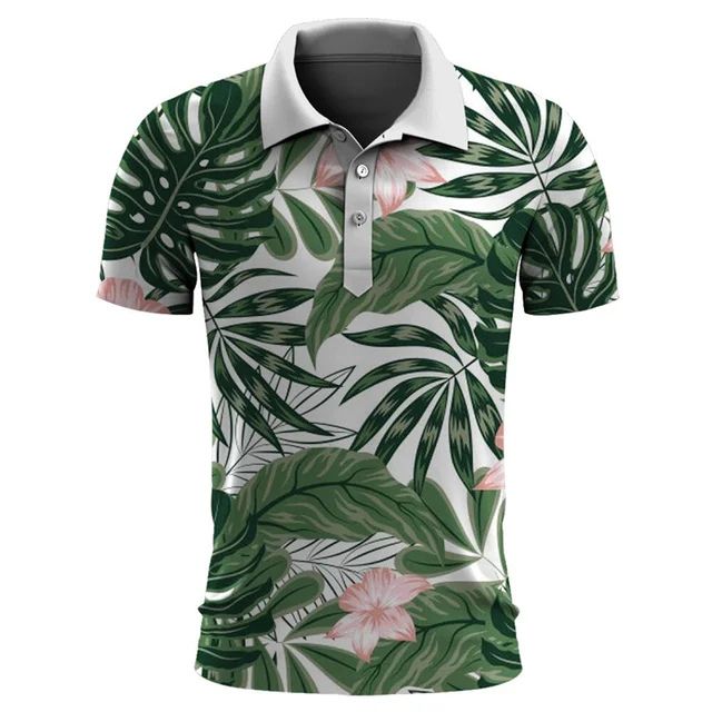 Men’s - Polo Shirt - Tropical Summer Style
