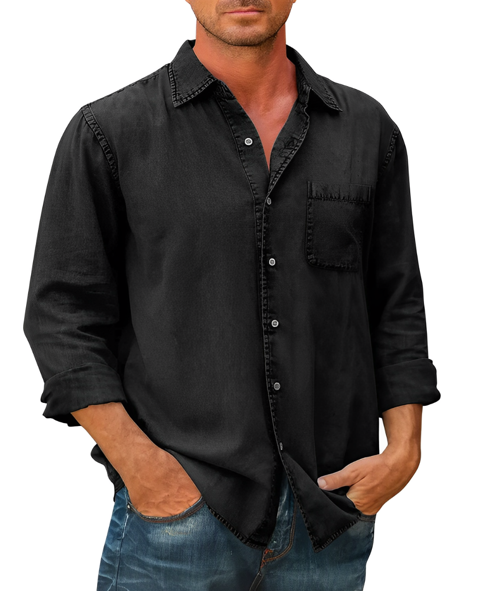Men - Shirt - Denim - Classic Cotton Fit