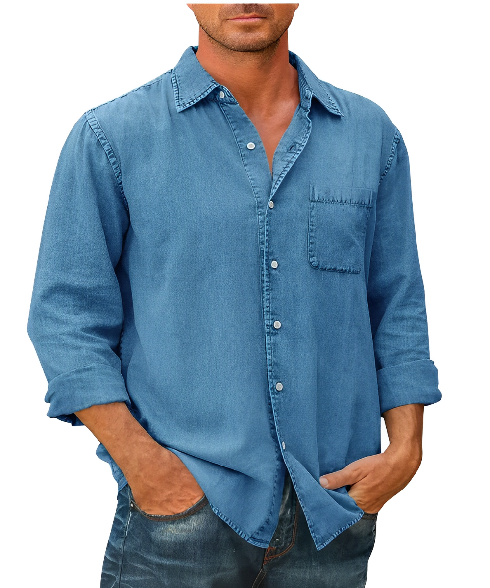 Men - Shirt - Denim - Classic Cotton Fit