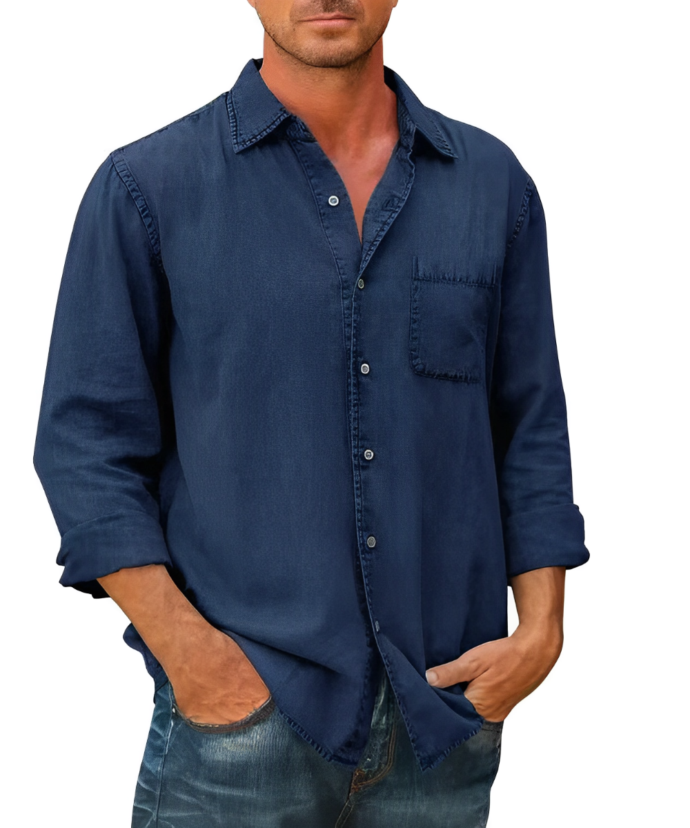 Men - Shirt - Denim - Classic Cotton Fit
