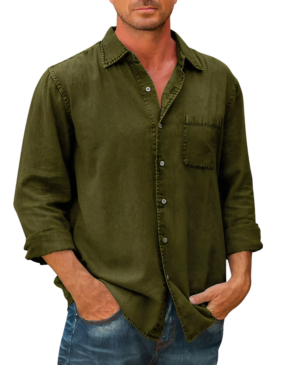 Men - Shirt - Denim - Classic Cotton Fit