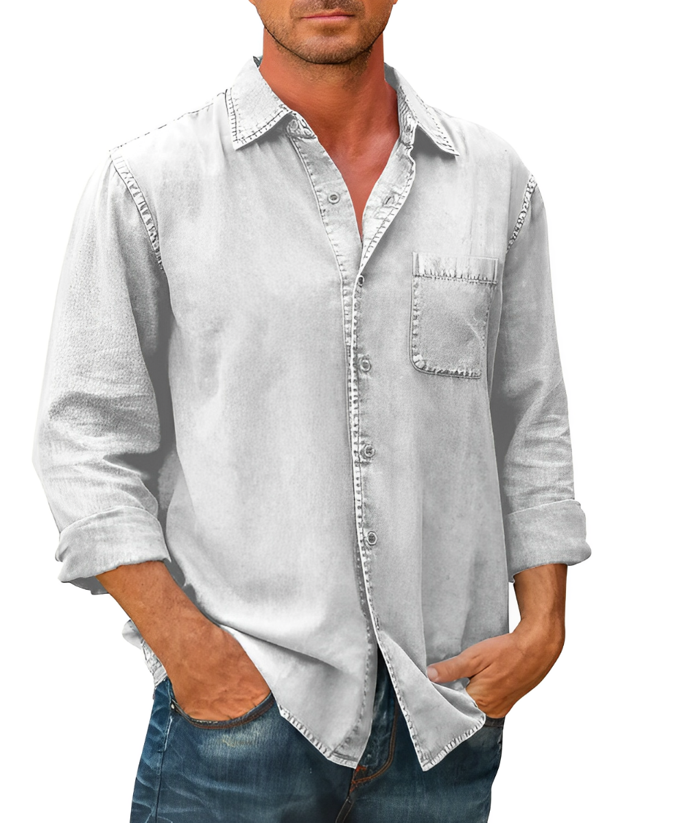 Men - Shirt - Denim - Classic Cotton Fit