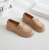 Comfortable Cowhide Loafers Women Autumn New Leather