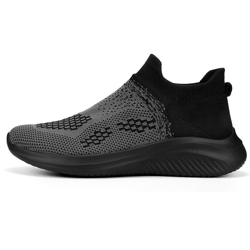 Breathable knitted sneakers with a modern design