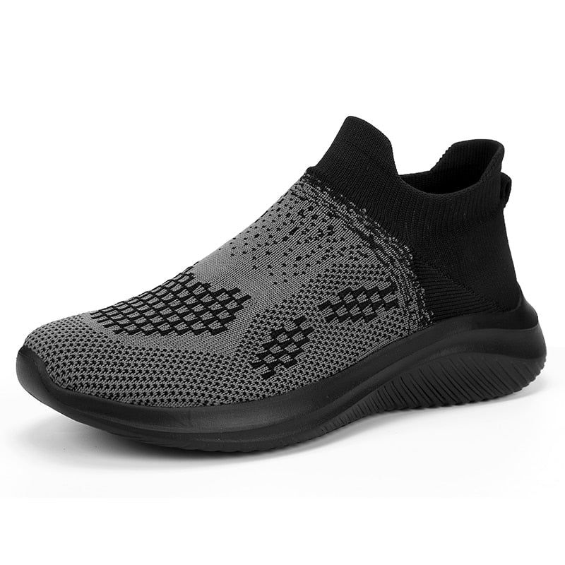 Breathable knitted sneakers with a modern design