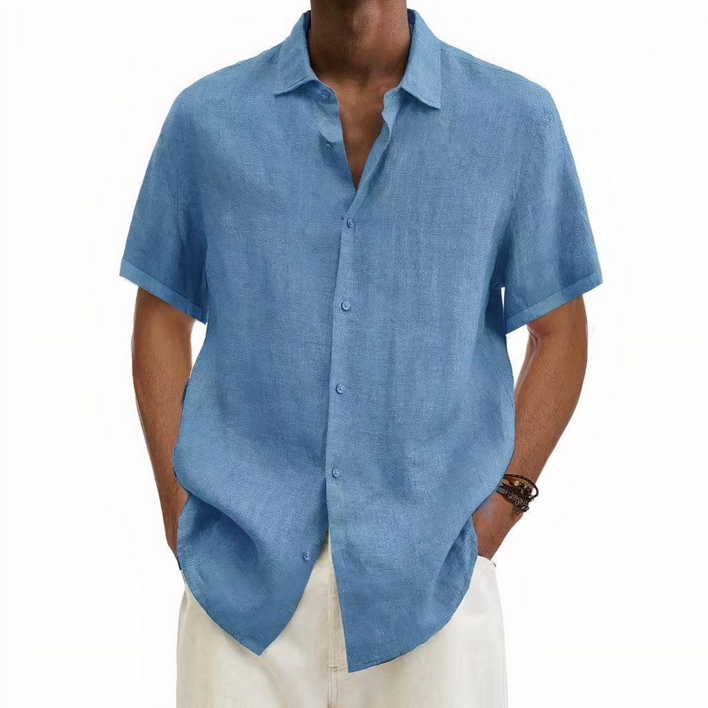 Men's - Linen Shirt - Comfy Summer Wear