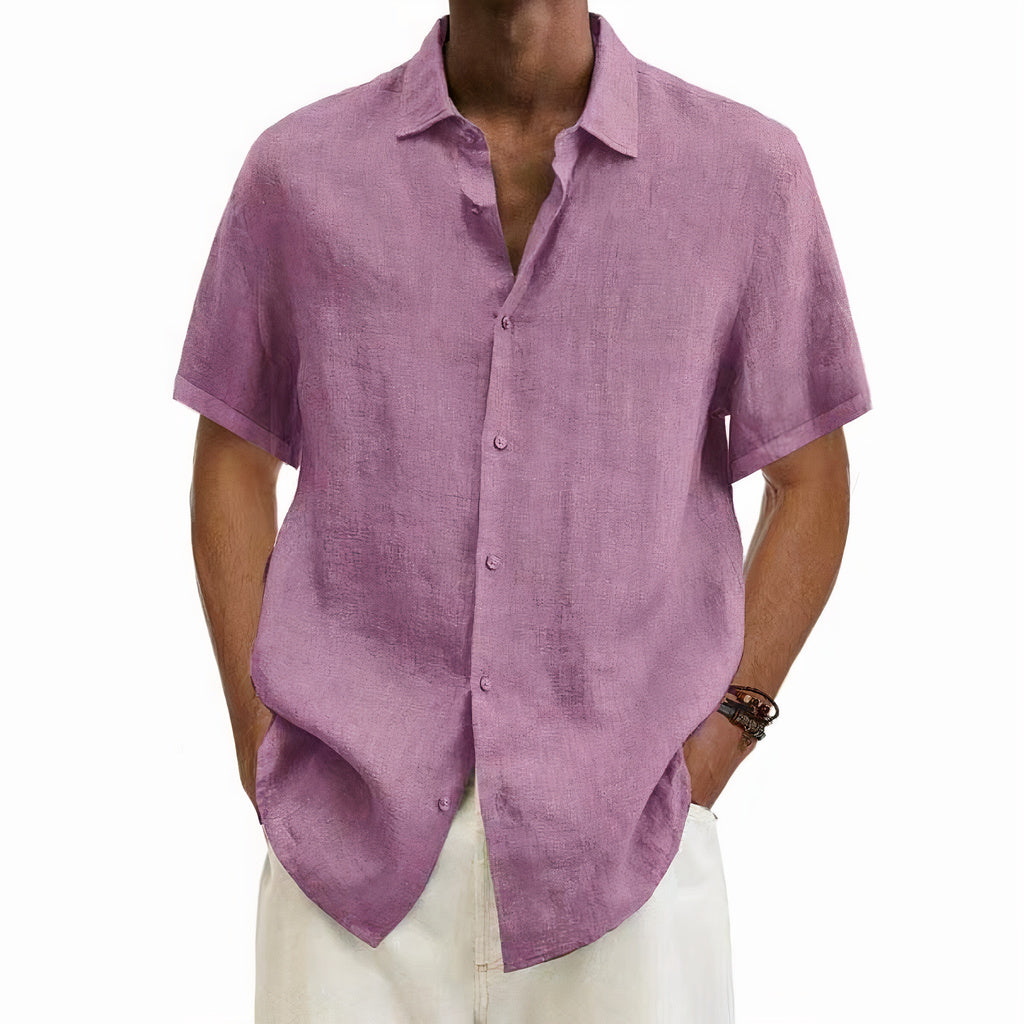 Men's - Linen Shirt - Comfy Summer Wear