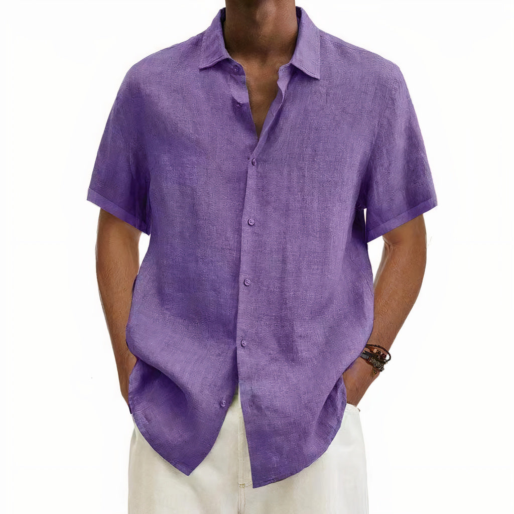 Men's - Linen Shirt - Comfy Summer Wear