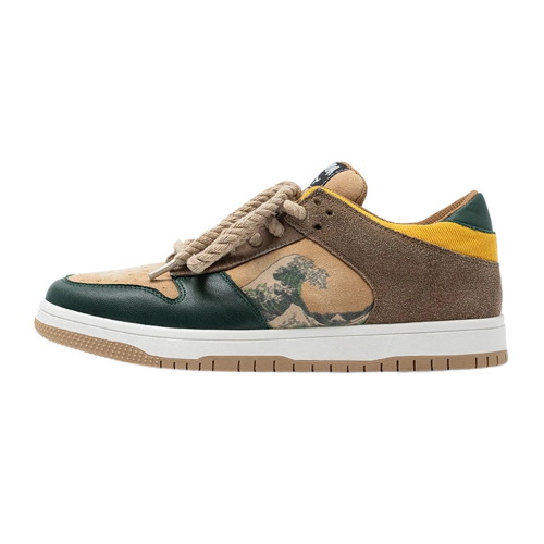Men's - Sneakers - Big Wave Design - Stylish and Durable Footwear - Trendy Sneakers for Every Occasion