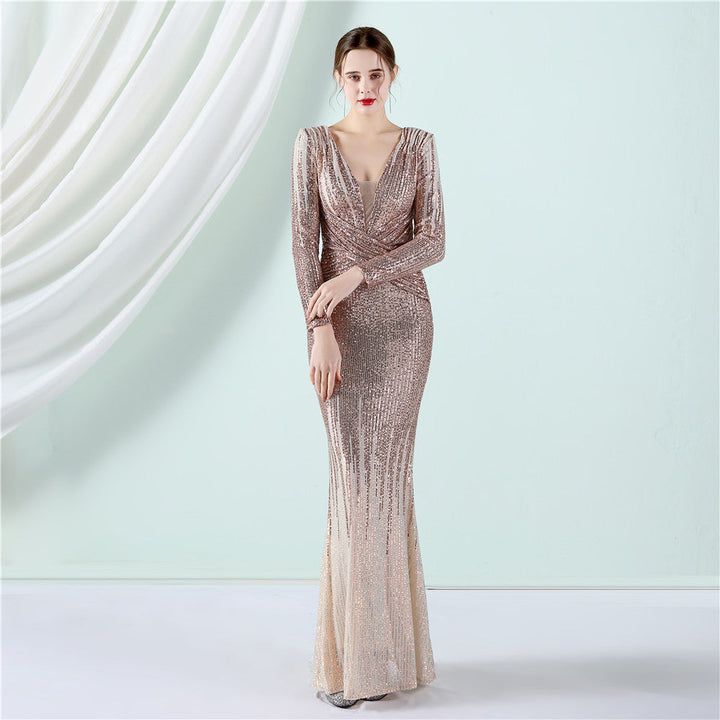 Fashion Long Sequin Dress Toast Clothing