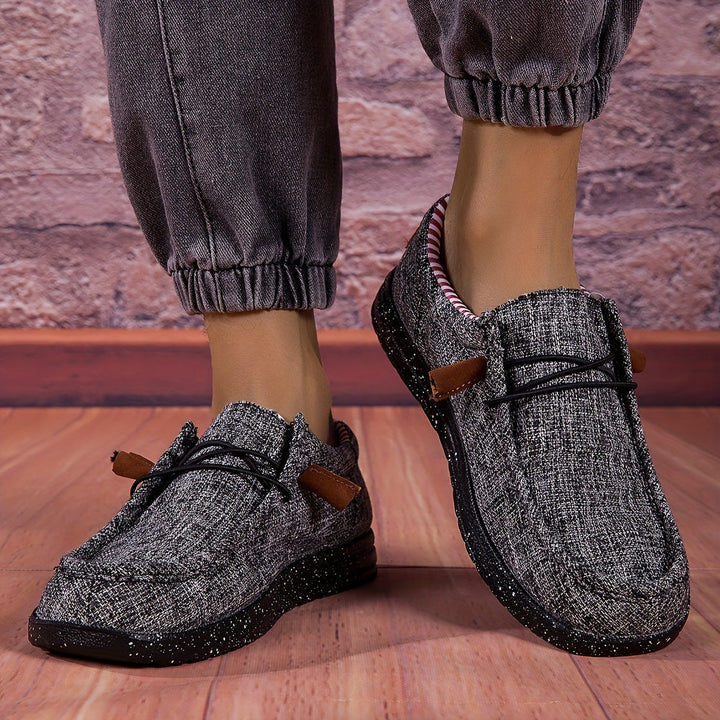 Men's - Slip-On Loafers - Comfortable Non-Slip Casual Shoes with Flag Design - Stylish Footwear