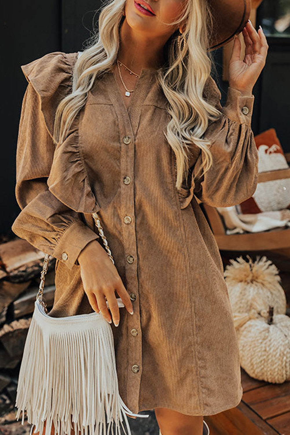 Corduroy dress