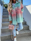 Colourful wool coat